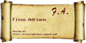 Fitos Adrienn névjegykártya